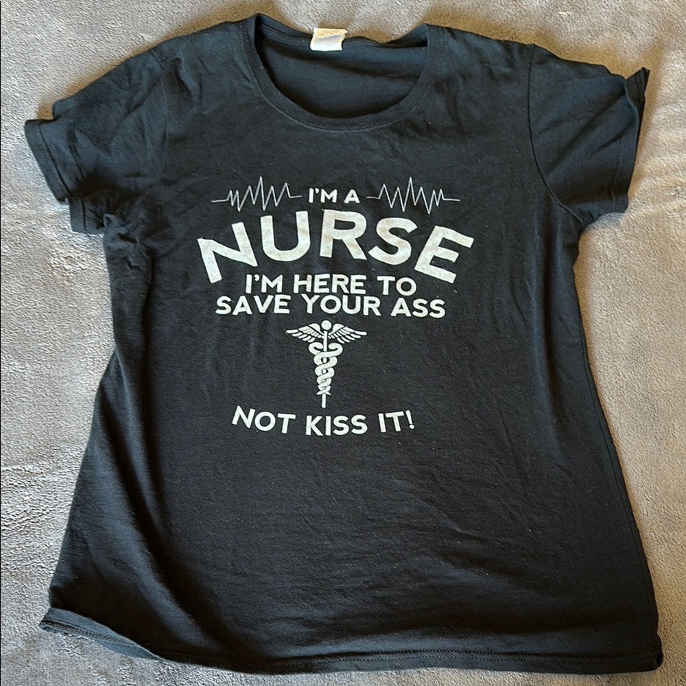 Black Nurse Graphic T-Shirt
